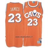 Maillot Cleveland Cavaliers Lebron James No 23 Retro Orange