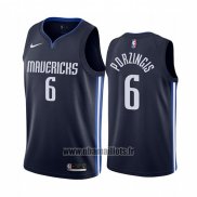 Maillot Dallas Mavericks Kristaps Porzingis No 6 Statement 2019-20 Bleu