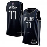 Maillot Dallas Mavericks Luka Doncic NO 77 Select Series Noir