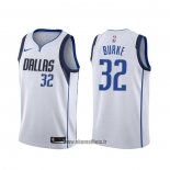 Maillot Dallas Mavericks Trey Burke NO 32 Association 2020 Blanc