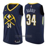 Maillot Denver Nuggets Devin Harris No 34 Ville 2017-18 Bleu