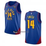 Maillot Denver Nuggets Ish Smith NO 14 Statement 2022-23 Bleu