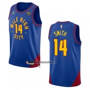 Maillot Denver Nuggets Ish Smith NO 14 Statement 2022-23 Bleu