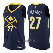 Maillot Denver Nuggets Jamal Murray No 27 Ville No 27 2017-18 Bleu