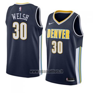 Maillot Denver Nuggets Thomas Welsh No 30 Icon 2018 Bleu