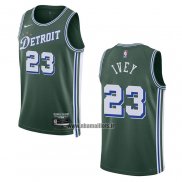 Maillot Detroit Pistons Jaden Ivey NO 23 Ville 2022-23 Vert