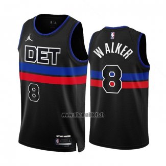 Maillot Detroit Pistons Kemba Walker NO 8 Statement 2022-23 Noir