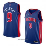 Maillot Detroit Pistons Langston Galloway No 9 Icon 2018 Bleu