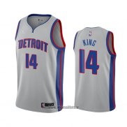 Maillot Detroit Pistons Louis King No 14 Statement 2020-21 Gris