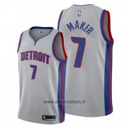 Maillot Detroit Pistons Thon Maker No 7 Statement Gris