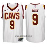 Maillot Enfant Cleveland Cavaliers Dwyane Wade No 9 Association Goodyear 2017-18 Blanc