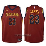 Maillot Enfant Cleveland Cavaliers Lebron James No 23 2017-18 Rouge