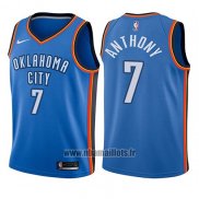 Maillot Enfant Oklahoma City Thunder Carmelo Anthony No 7 Icon 2017-18 Bleu