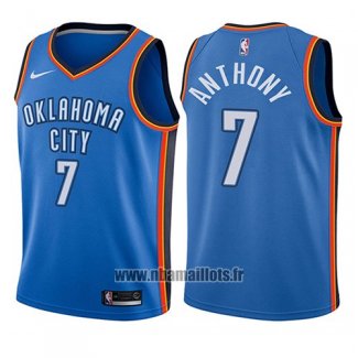 Maillot Enfant Oklahoma City Thunder Carmelo Anthony No 7 Icon 2017-18 Bleu