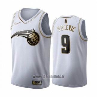 Maillot Golden Edition Orlando Magic Nikola Vucevic No 9 2019-20 Blanc