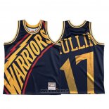 Maillot Golden State Warriors Chris Mullin NO 17 Mitchell & Ness Big Face Bleu