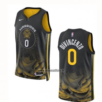 Maillot Golden State Warriors Donte Divincenzo NO 0 Ville 2022-23 Noir