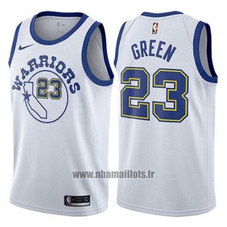 Maillot Golden State Warriors Draymond Green No 23 Hardwood 2017-18 Blanc