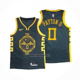 Maillot Golden State Warriors Gary Payton Ii NO 0 Ville 2018-19 Bleu