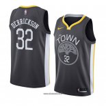 Maillot Golden State Warriors Marcus Derrickson No 32 Statement 2018 Noir