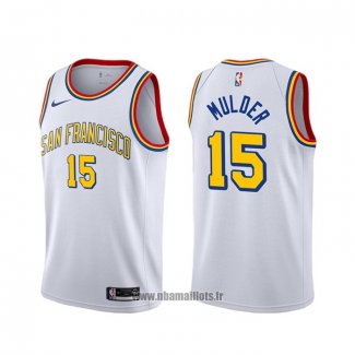 Maillot Golden State Warriors Mychal Mulder NO 15 Classic Blanc