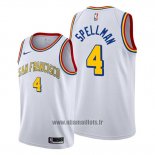 Maillot Golden State Warriors Omari Spellman No 4 Classic Edition Blanc