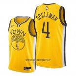 Maillot Golden State Warriors Omari Spellman No 4 Earned Jaune