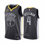 Maillot Golden State Warriors Omari Spellman No 4 Ville Noir