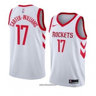 Maillot Houston Rockets Michael Carter Williams No 1 Association 2018 Blanc