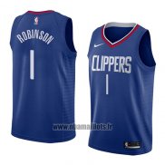 Maillot Los Angeles Clippers Jerome Robinson No 1 Icon 2018 Bleu