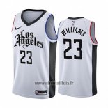 Maillot Los Angeles Clippers Lou Williams No 23 Ville 2019-20 Blanc