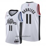 Maillot Los Angeles Clippers Maurice Harkless No 11 Classic 2019-20 Blanc