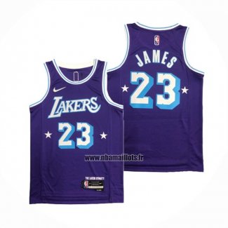 Maillot Los Angeles Lakers Kobe Bryant NO 23 Ville Edition 2021-22 Volet