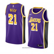 Maillot Los Angeles Lakers Travis Wear No 21 Statement 2018-19 Volet