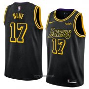 Maillot Los Angeles Lakers Vander Blue No 17 Ville 2018 Noir