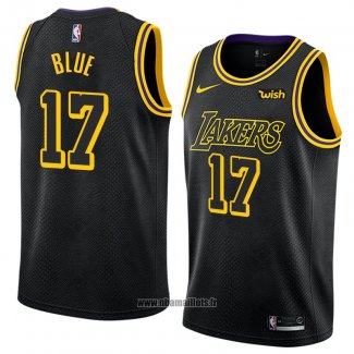 Maillot Los Angeles Lakers Vander Blue No 17 Ville 2018 Noir