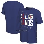 Maillot Manche Courte Los Angeles Clippers 2023 NBA Playoffs Mantra Bleu