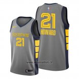 Maillot Memphis Grizzlies Dwight Howard No 21 Ville Gris