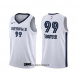 Maillot Memphis Grizzlies Jae Crowder NO 99 Association Blanc