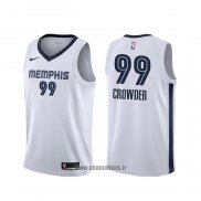 Maillot Memphis Grizzlies Jae Crowder NO 99 Association Blanc