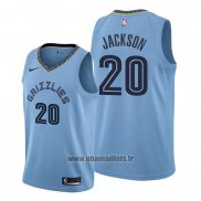 Maillot Memphis Grizzlies Josh Jackson No 20 Statement Bleu