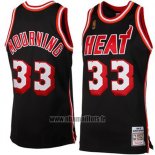 Maillot Miami Heat Alonzo Mourning No 33 Retro Noir