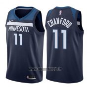 Maillot Minnesota Timberwolves Jamal Murray No 11 Crawford Icon 2017-18 Bleu
