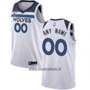 Maillot Minnesota Timberwolves Personnalise 2017-18 Blanc