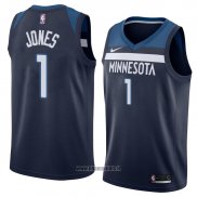 Maillot Minnesota Timberwolves Tyus Jones No 1 Icon 2018 Bleu