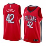 Maillot New Orleans Pelicans Alexis Ajinca No 42 Statement 2018 Rouge