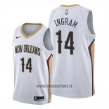 Maillot New Orleans Pelicans Brandon Ingram No 14 Association Blanc