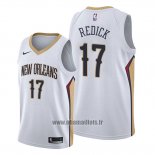 Maillot New Orleans Pelicans J.j. Redick No 17 Association Blanc
