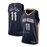 Maillot New Orleans Pelicans Jrue Holiday No 11 Icon 2020-21 Bleu