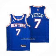 Maillot New York Knicks Carmelo Anthony NO 7 Statement 2020-21 Bleu